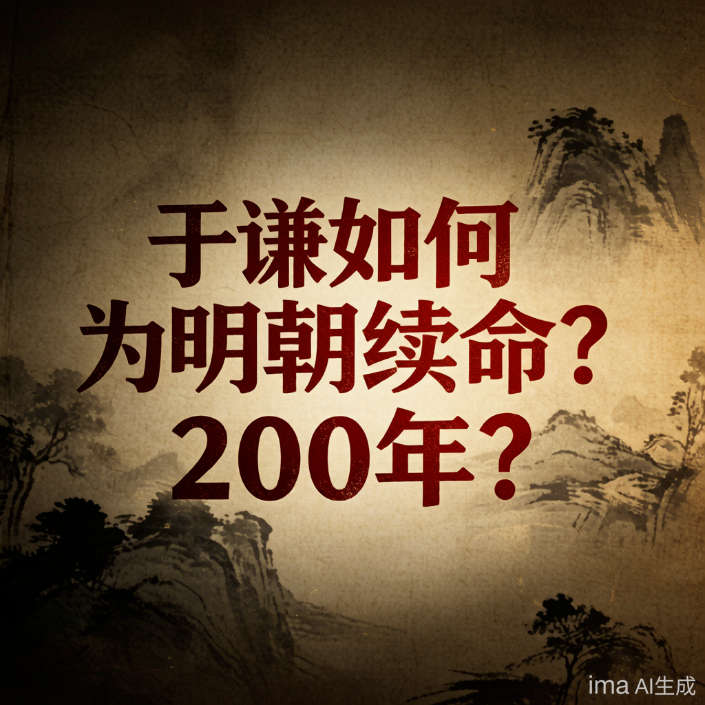 天降猛男：于谦如何为明朝续命200年？
